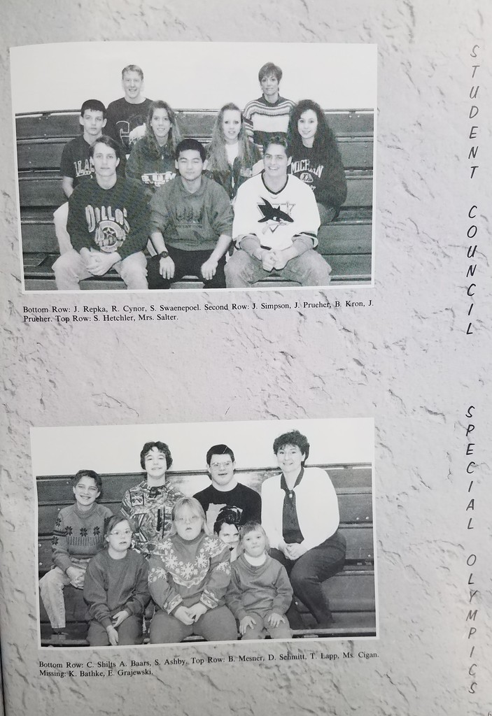Student Council & Special Olympics 1994